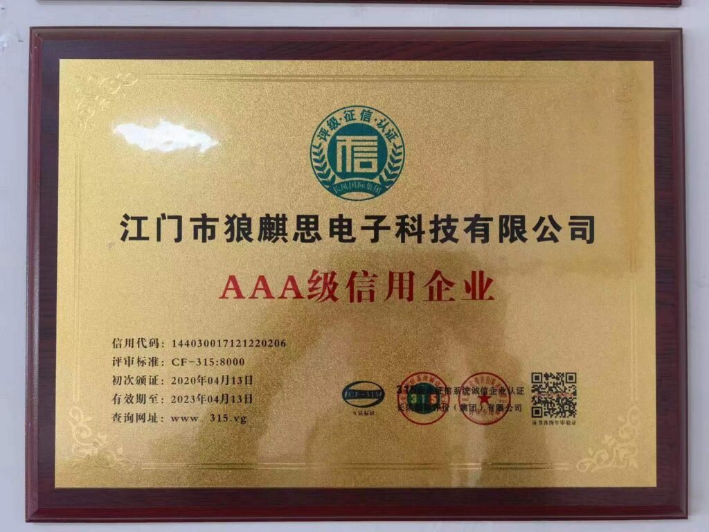 Credit certificate